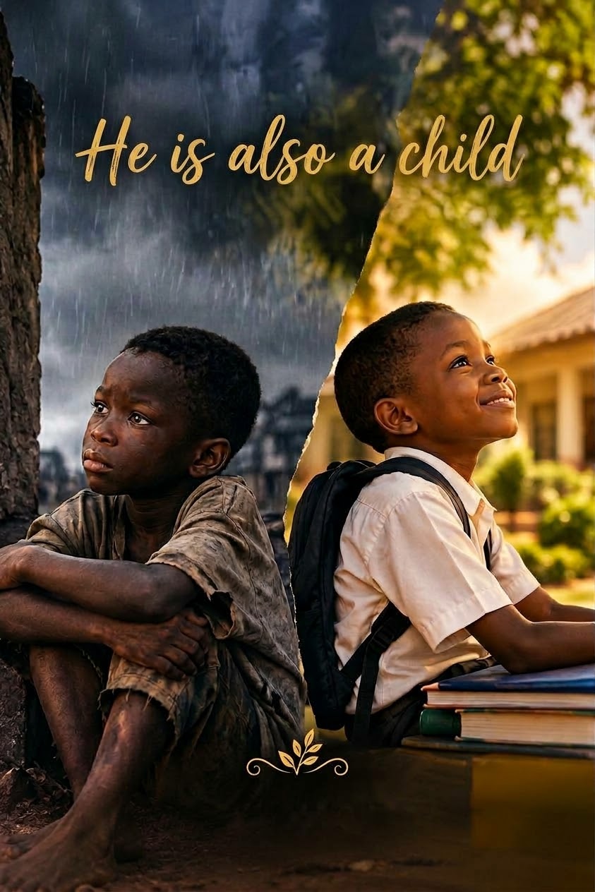 He is also a child.