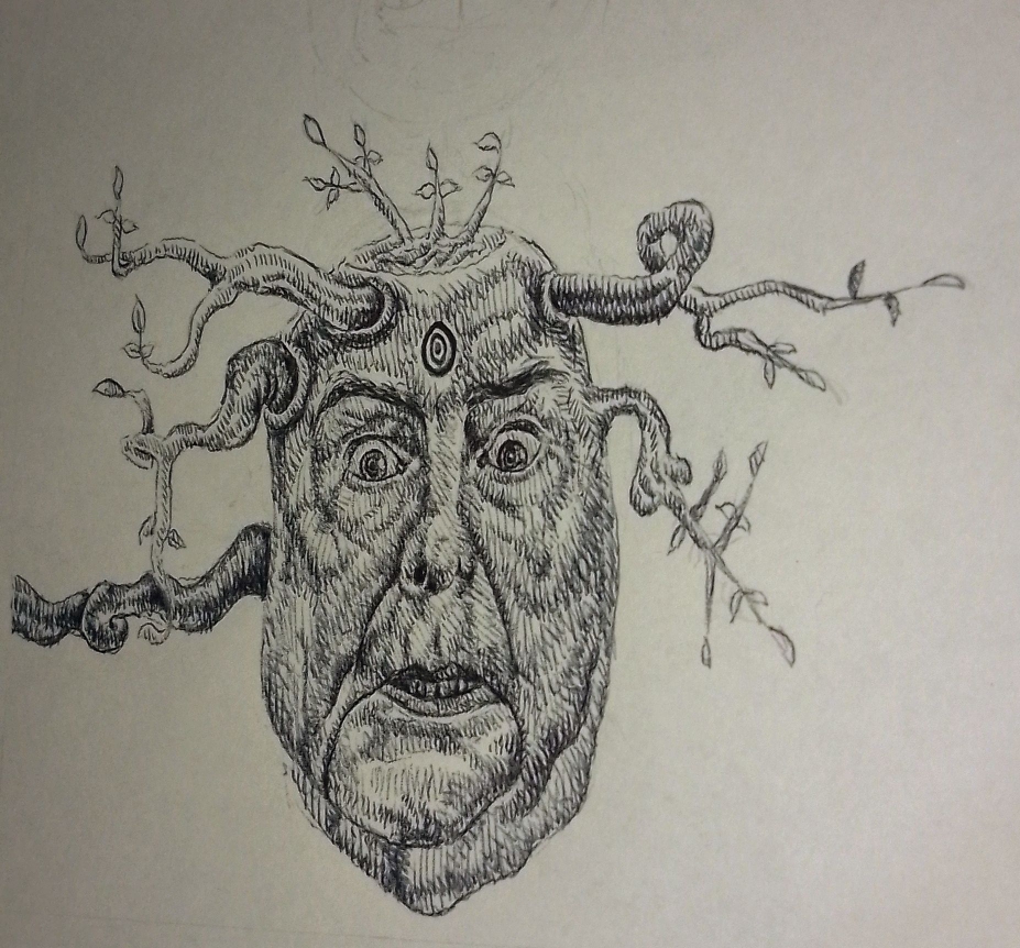 ILLUSTRATIVE INK STUDY: PANIC